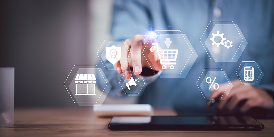 Consumers order in online stores ,Consumer society ,Shopping service on online web ,stores and shop on internet ,online business , convenience ,Organizing product promotions for market competition