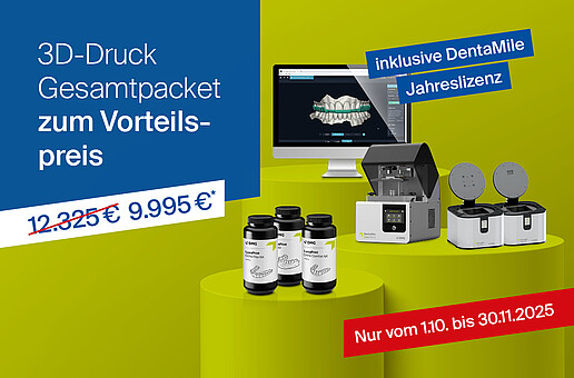 Jetzt exklusives Bundle sichern: 3D-Drucker, Nachbearbeitung, Software und Premium-Materialien – perfekt abgestimmt für Ihre Praxis.