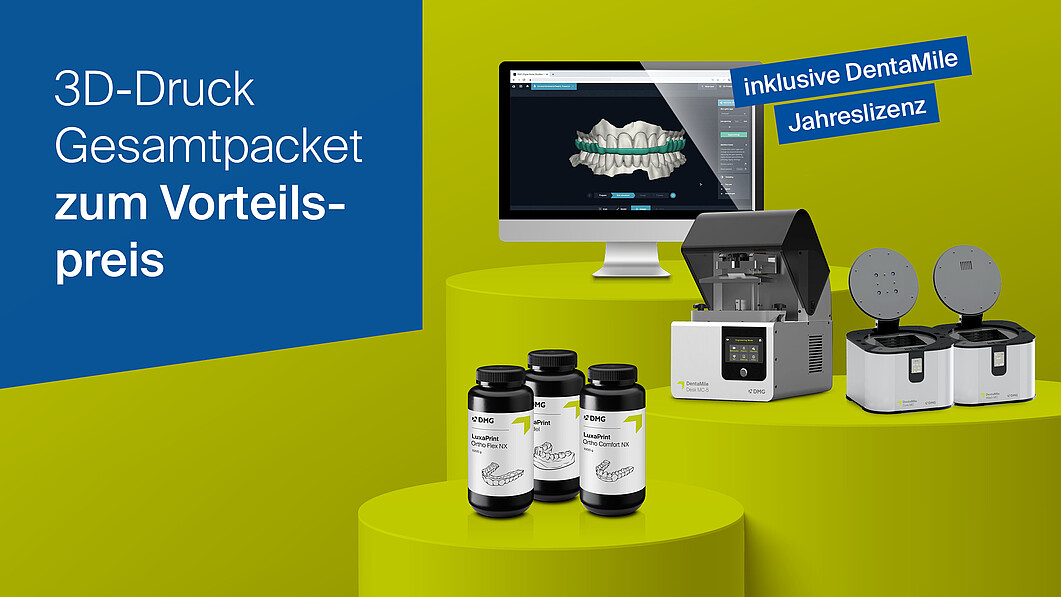 Jetzt exklusives Bundle sichern: 3D-Drucker, Nachbearbeitung, Software und Premium-Materialien – perfekt abgestimmt für Ihre Praxis.